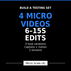 4 micro videos - video content creative XANPIX