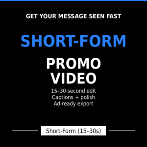 short form video - creative video content designed for social media usage - XANPIX