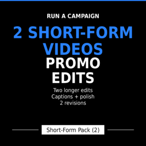short form pack includes 2 short form videos for social media feeds XANPIX