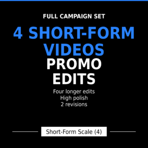 A full campaign set of longer-form video creatives. Short Form Scale Pack XANPIX