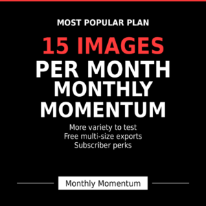 Monthly momentum plan (15 Images) - premium content for social media feeds - XANPIX